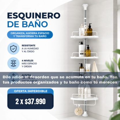 Esquinero Organizador Baño 🚿