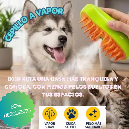 Cepillo a Vapor para Mascotas